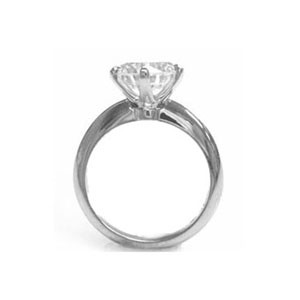 AFS-0003-6 Prong Large Solitaire Engagement Ring