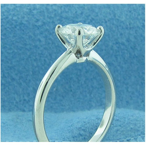 AFS-0003-4 Prong Solitaire Engagement Ring