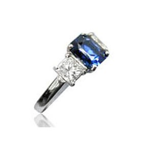 AFS-0102 Three Stone Diamond Engagement Ring