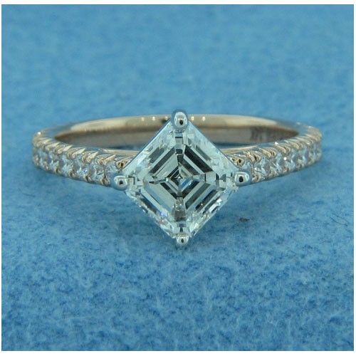 AFS-0212 Diamond Engagement Ring with Sidestones
