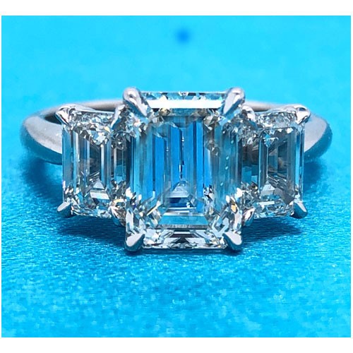 AFS-0216 Three Stone Diamond Engagement Ring