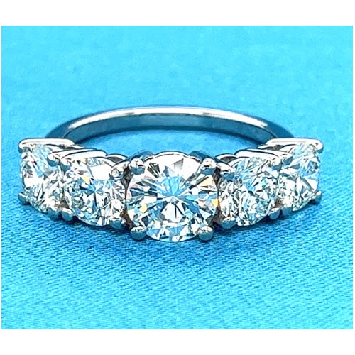 AFS-0232 Five Stone Diamond Engagement Ring
