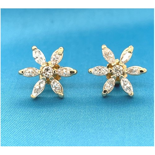 E1274  Marquise Diamond Earrings