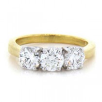 AFS-0126 Three Stone Diamond Engagement Ring