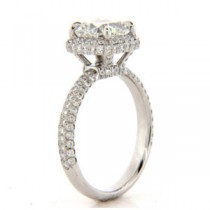 AFS-0152 Vintage Diamond Engagement Ring with Halo