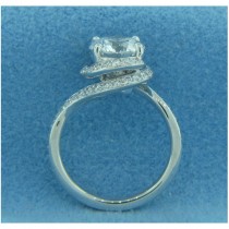 AFS-0187 Diamond Engagement Swirl Ring