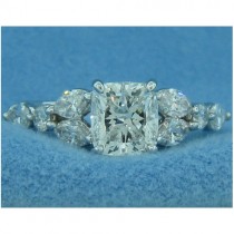 AFS-0192  Diamond Engagement Ring with Sidestones