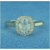 AFS-0194 Vintage Diamond Engagement Ring with Halo