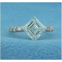 AFS-0211 Diamond Engagement Ring with Sidestones